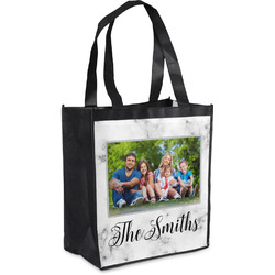 Family Photo and Name Grocery Bag