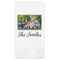 Family Photo and Name Guest Napkin - Front View