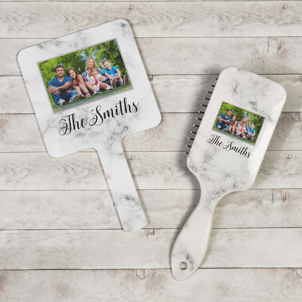 Family Photo and Name Hand Mirrors - In Context