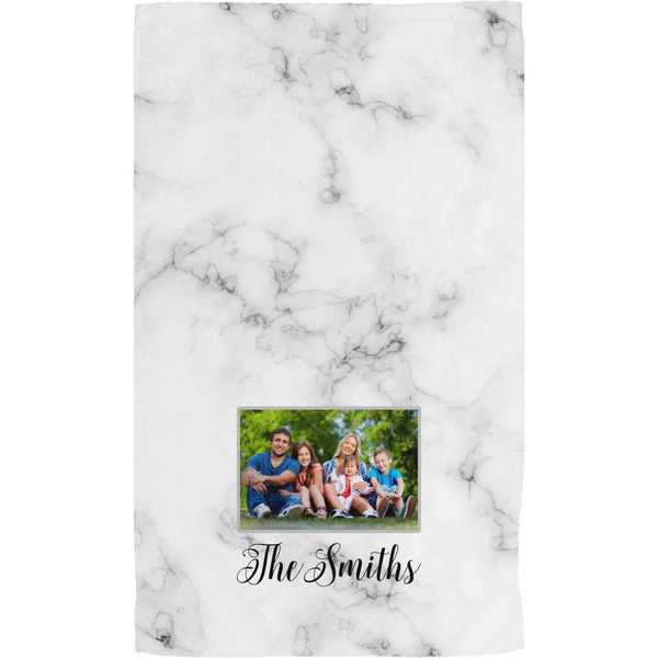 Family Photo and Name Hand Towel - Full View