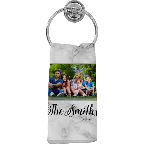 Custom Family Photo and Name Hand Towel - Full Print