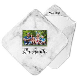 Family Photo and Name Hooded Baby Towel