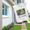 Family Photo and Name House Flags - Double Sided - LIFESTYLE
