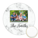 Family Photo and Name Printed Cookie Topper - Round