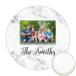 Family Photo and Name Printed Cookie Topper - 2.5"