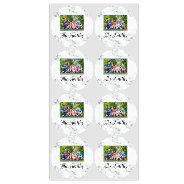 Family Photo and Name Icing Circle - Medium - Set of 8