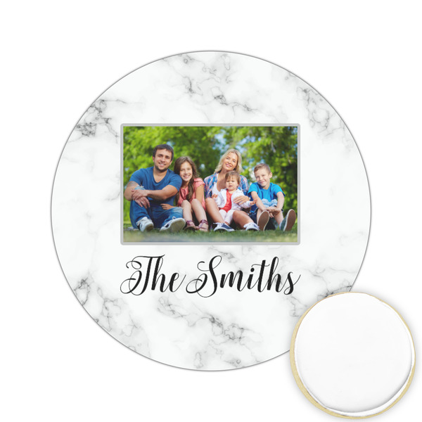 Custom Family Photo and Name Printed Cookie Topper - 2.15"
