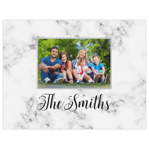 Family Photo and Name Indoor / Outdoor Rug - 6'x8' - Front Flat