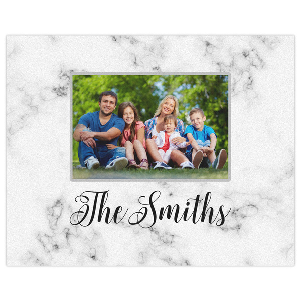 Family Photo and Name Indoor / Outdoor Rug - 8'x10' - Front Flat