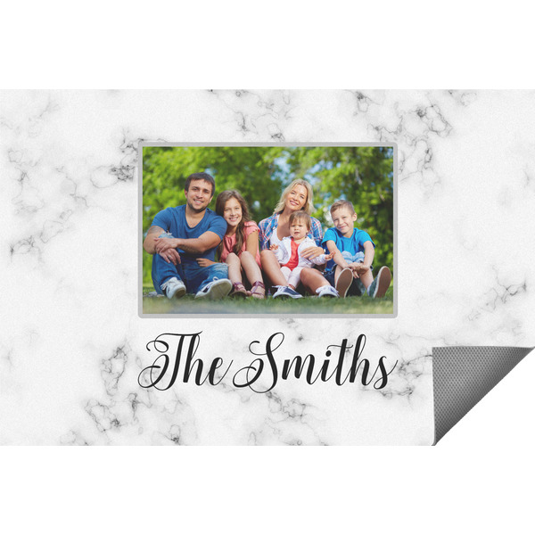 Custom Family Photo and Name Indoor / Outdoor Rug - 2' x 3'