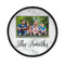 Family Photo and Name Iron On Patch - Round - Front