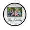 Family Photo and Name Iron On Round Patch