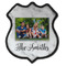 Family Photo and Name Iron On Shield Patch C