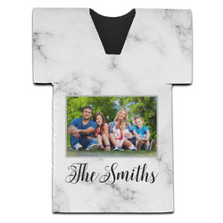 Family Photo and Name Jersey Bottle Cooler - Single