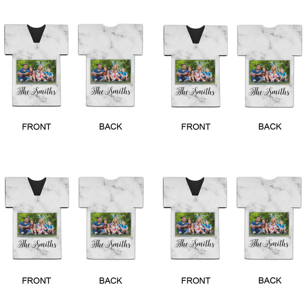 Family Photo and Name Jersey Bottle Cooler - Set of 4 - APPROVAL