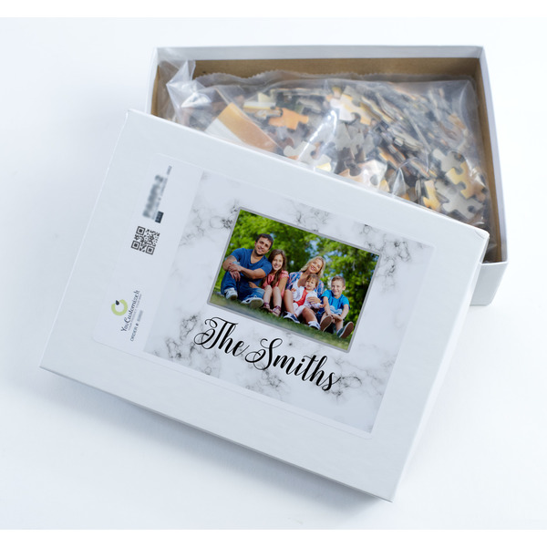 Family Photo and Name Jigsaw Puzzle 252 Piece - Box