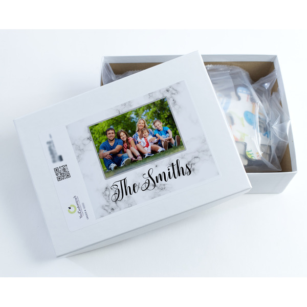 Family Photo and Name Jigsaw Puzzle 30 Piece - Box