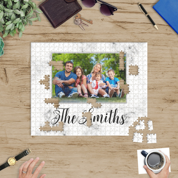 Family Photo and Name Jigsaw Puzzle 500 Piece - In Context