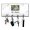 Family Photo and Name Key Hanger w/ 4 Hooks & Keys