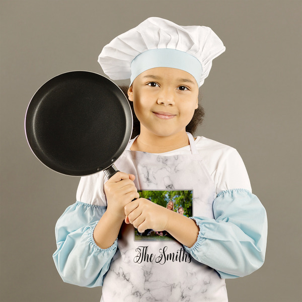 Family Photo and Name Kid's Aprons - Medium - Lifestyle