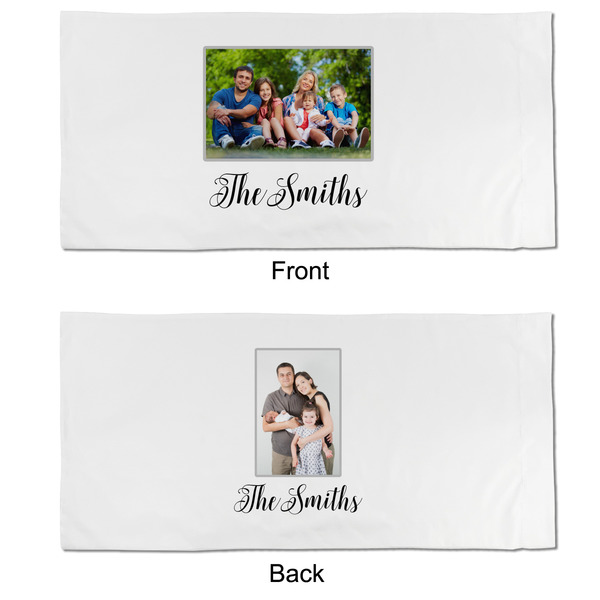 Family Photo and Name King Pillow Case - APPROVAL (partial print)