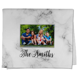 Family Photo and Name Kitchen Towel - Poly Cotton