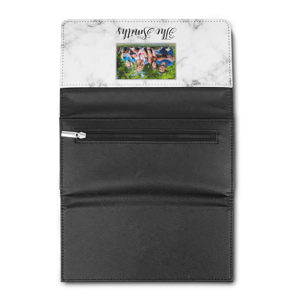Family Photo and Name Ladies Wallet - Open Back