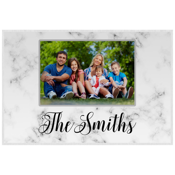 Family Photo and Name Laminated Placemat - Back