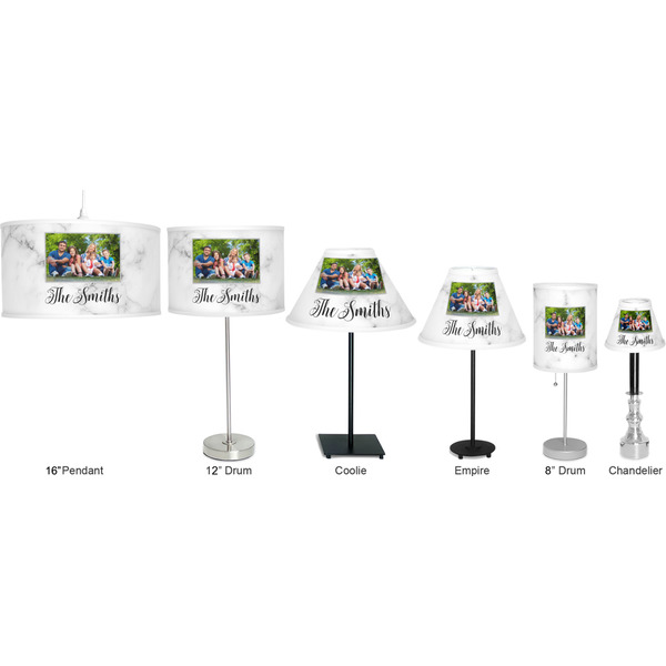 Family Photo and Name Lamp Full View Size Comparison