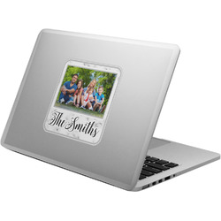 Family Photo and Name Laptop Decal