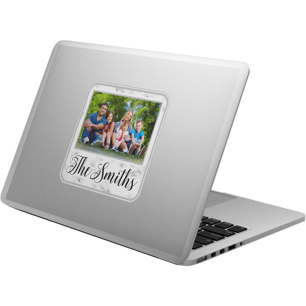 Custom Family Photo and Name Laptop Decal