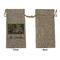 Family Photo and Name Large Burlap Gift Bags - Front Approval