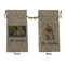 Family Photo and Name Large Burlap Gift Bags - Front & Back
