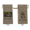 Family Photo and Name Burlap Gift Bag - Large - Double-Sided