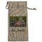 Family Photo and Name Burlap Gift Bag - Large - Single-Sided