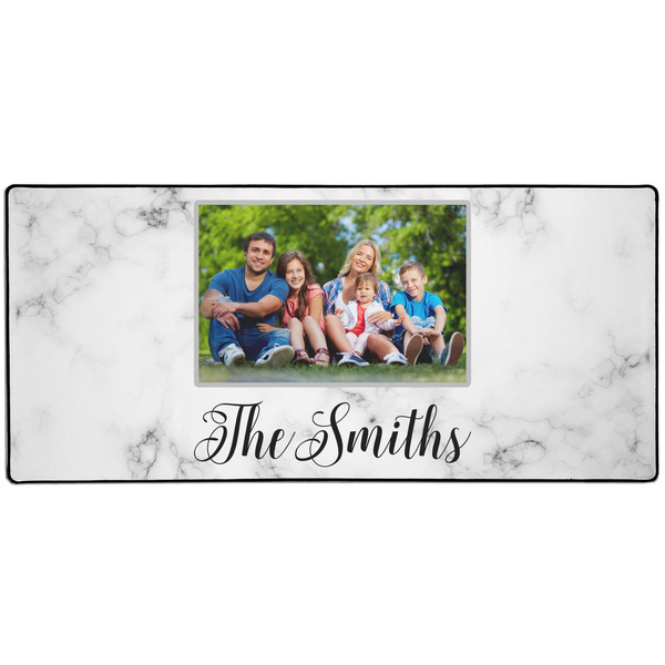 Custom Family Photo and Name Gaming Mouse Pad - 3XL - 35" x 16"