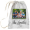 Family Photo and Name Large Laundry Bag - Front View