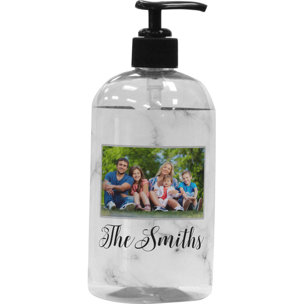 Custom Family Photo and Name Plastic Soap / Lotion Dispenser