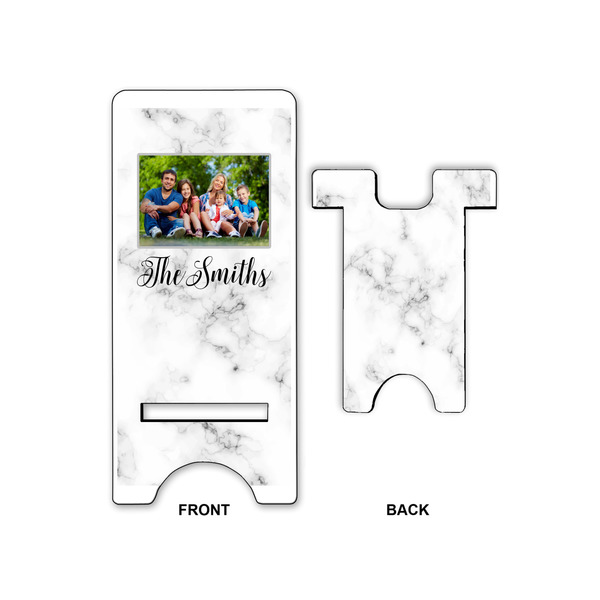 Family Photo and Name Large Phone Stand - Front & Back