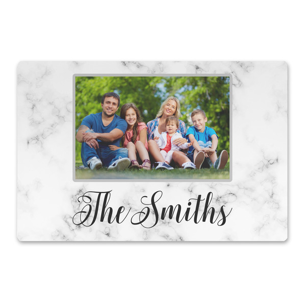 Custom Family Photo and Name Large Rectangle Car Magnet - 18" x 12"