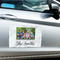 Family Photo and Name Large Rectangle Car Magnets- In Context