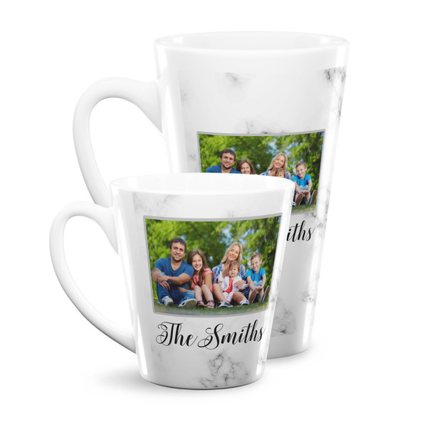Family Photo and Name Latte Mugs Main