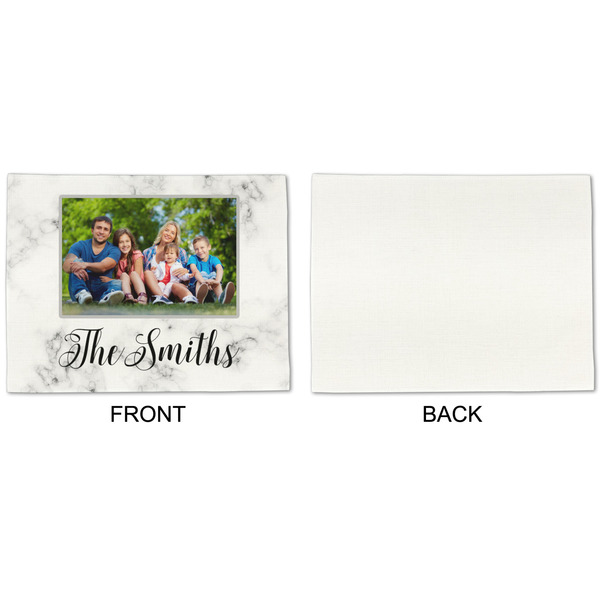 Family Photo and Name Linen Placemat - APPROVAL Single (single sided)