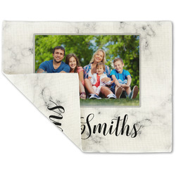 Family Photo and Name Double-Sided Linen Placemat - Single