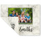 Family Photo and Name Linen Placemat - Folded Corner (double side)