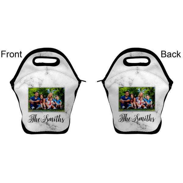 Family Photo and Name Lunch Bag - Front and Back