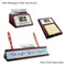 Family Photo and Name Mahogany Desk Accessories
