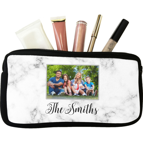 Custom Family Photo and Name Makeup / Cosmetic Bag