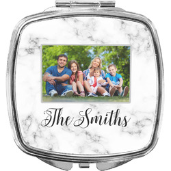 Family Photo and Name Compact Makeup Mirror