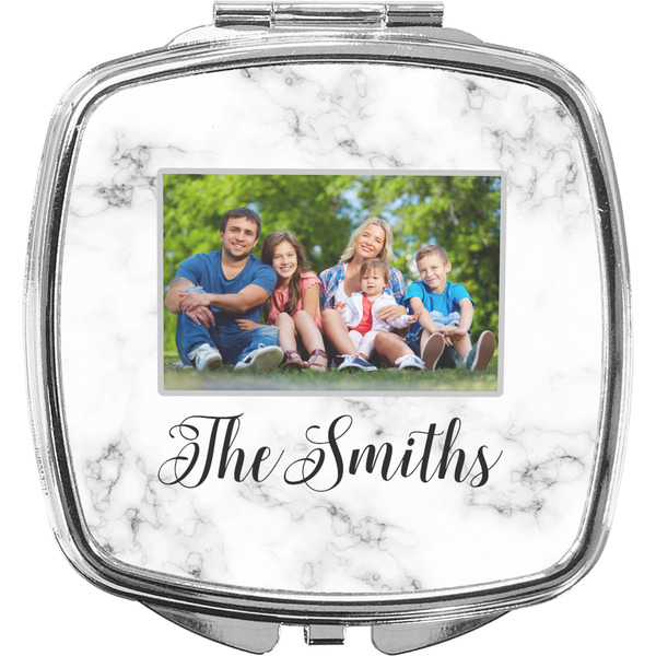Custom Family Photo and Name Compact Makeup Mirror
